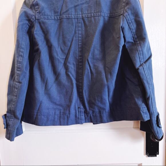 Lacoste Blue Cotton Double-Breasted Blazer - Picture 12 of 13